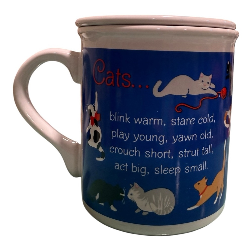 Vintage 1987 Hallmark “Cats” Mug w/ Lid – Mug Mates Collection